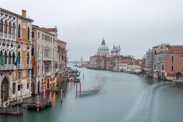 View on Canal Grande from Ponte dell' Accademia in the Early Morning, Venice/Italy