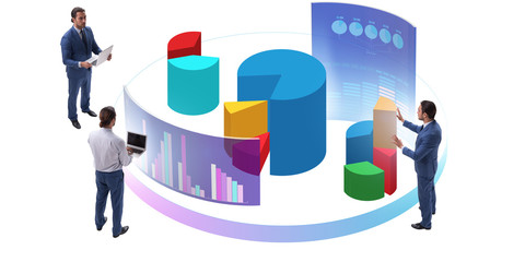 Trader working in technical visualization environment