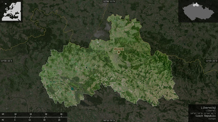 Liberecký, Czech Republic - composition. Satellite