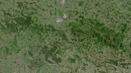Liberecký, Czech Republic - outlined. Satellite