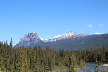 mountains in banff