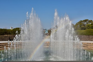 長崎の原爆の平和記念公園
