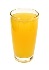 Lemon juice fruit isolated on white background. Perfectly retouched, full depth of field on the photo. Top view, flat lay