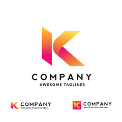 Creative Initial Letter K Logo Modern Business Typography Vector Template