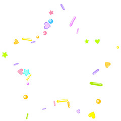 Sprinkles grainy. Cupcake dessert bakery confetti