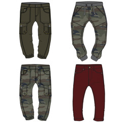 clothing fabric isolated template illustration.