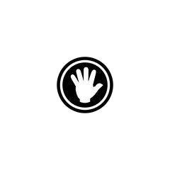 Fototapeta na wymiar Hand logo vector icon design