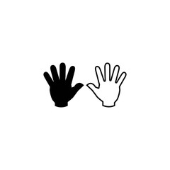 Hand logo vector icon design