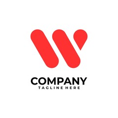 initial letter W logo design vector inspiration