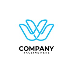Fototapeta premium initial letter W logo design vector inspiration