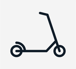 Scooter icon vector flat design illustration