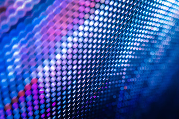 CloseUp LED blurred screen. LED soft focus background. abstract background ideal for design.