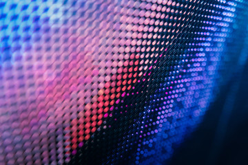 CloseUp LED blurred screen. LED soft focus background. abstract background ideal for design.
