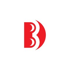 Fototapeta premium B Letter logo business template vector icon