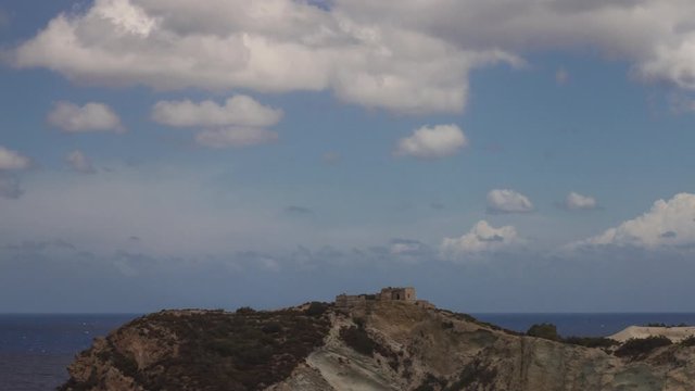 Time lapse Forte Papa - isola di Ponza
