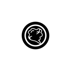 Brain logo template vector icon design