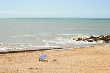 Mar del Plata beaches in summer 