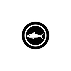 Fish logo template creative vector symbol of fishing club or online