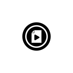 Multi media logo template vector icon illustration
