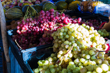 fruits and vegetables at the market