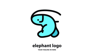 The concept of modern Sderhana elephant logo design is easy to remember	