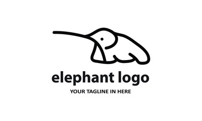 The concept of modern Sderhana elephant logo design is easy to remember	