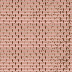 Brick Wall Background Texture Realistic Editable Vector Illustration