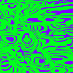 Fototapeta premium Green spreading spots of color on violet.