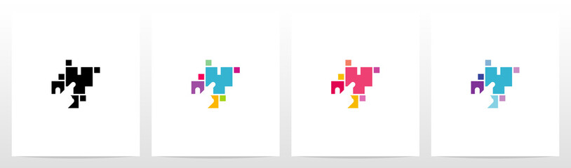 Obraz premium Finger On Button As A Letter Logo Design Y