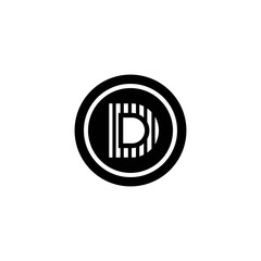 D Letter logo business template vector icon
