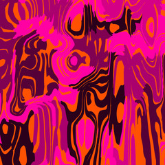 Cloudy flowing spots of calm colors with pink.