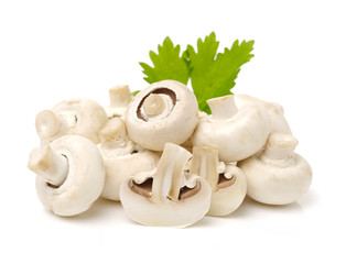 mushrooms on a white background