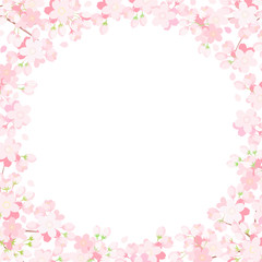 桜フレーム　円