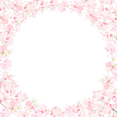 桜フレーム　円
