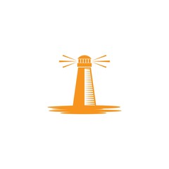 Light house logo template vector icon design