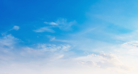 blue sky with white cloud view nature