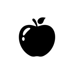 A silhouette of Apple. Isolated Vector Illustration