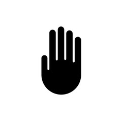 Blank Hand Sign. Isolated Vector Illustration