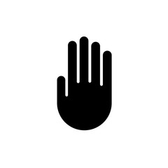 Obraz premium Blank Hand Sign. Isolated Vector Illustration