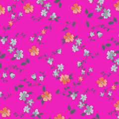 Naklejka na ściany i meble Vector illustration of a beautiful floral bouquet. Liberty style. fabric, covers, manufacturing, wallpapers, print, gift wrap.