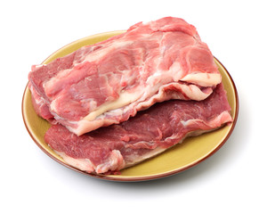 Pork Tenderloin on the white background