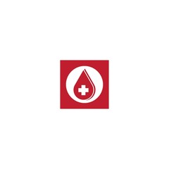 Blood drop logo vector icon