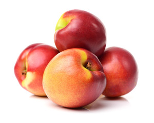nectarine on a white background