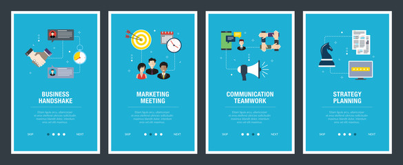 Business handshake, marketing meeting, communication teamwork, strategy planning.