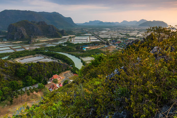 Khao dang view point, View point on high mountain in Sam Roi Yot National park, Prachuapkhirikhan...