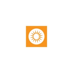 Sun logo template vector icon illustration