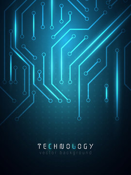 creative black blue circuit connection technology vector background,modern business technology web banner background,futuristic cyberspace design