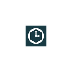 Clock logo template vector icon design