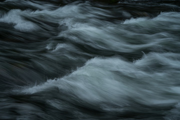 water flowing down the creek