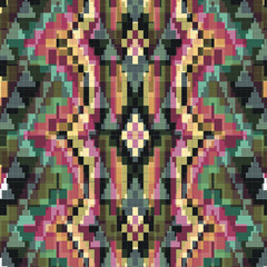 Decorative ornament, watercolor elements for fabric, textile, web design, wrapping paper. 